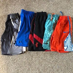 5 pair youth shorts